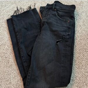 These are express jeans in black & size 0 regular